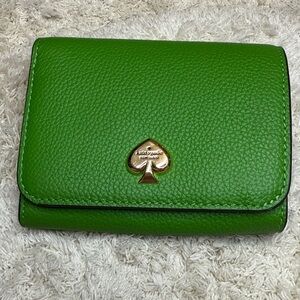 Like New Kate Spade Kayla Small L Zip Snap Leather Wallet